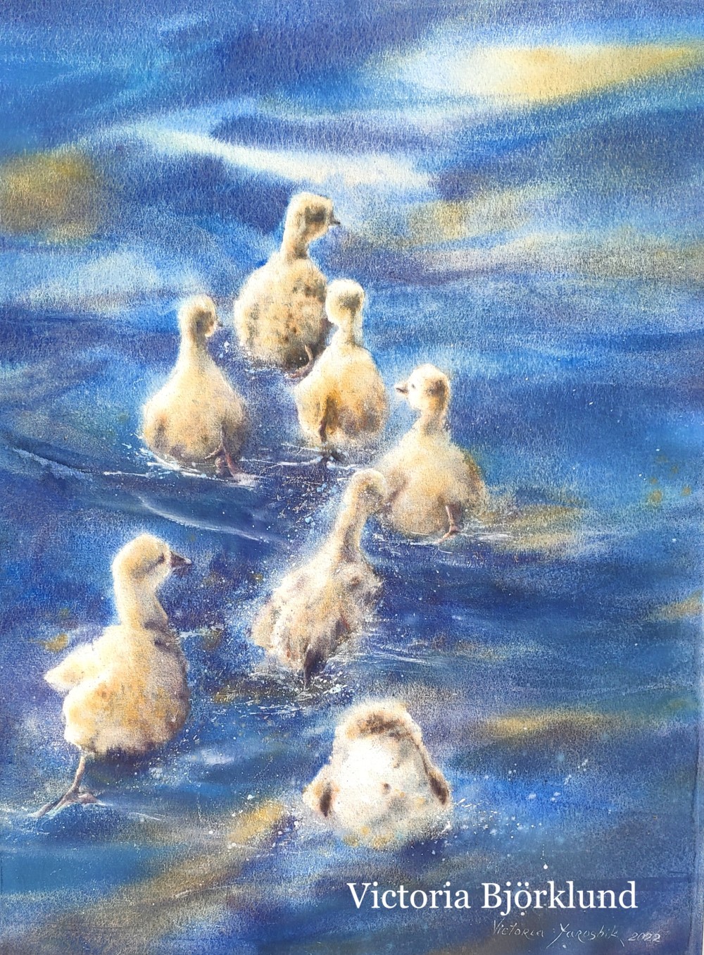 "Keeping up appearances", watercolour 55x73, 2022. The  ECWS XXVII Exhibition & Symposium Tampere, Finland 2024.