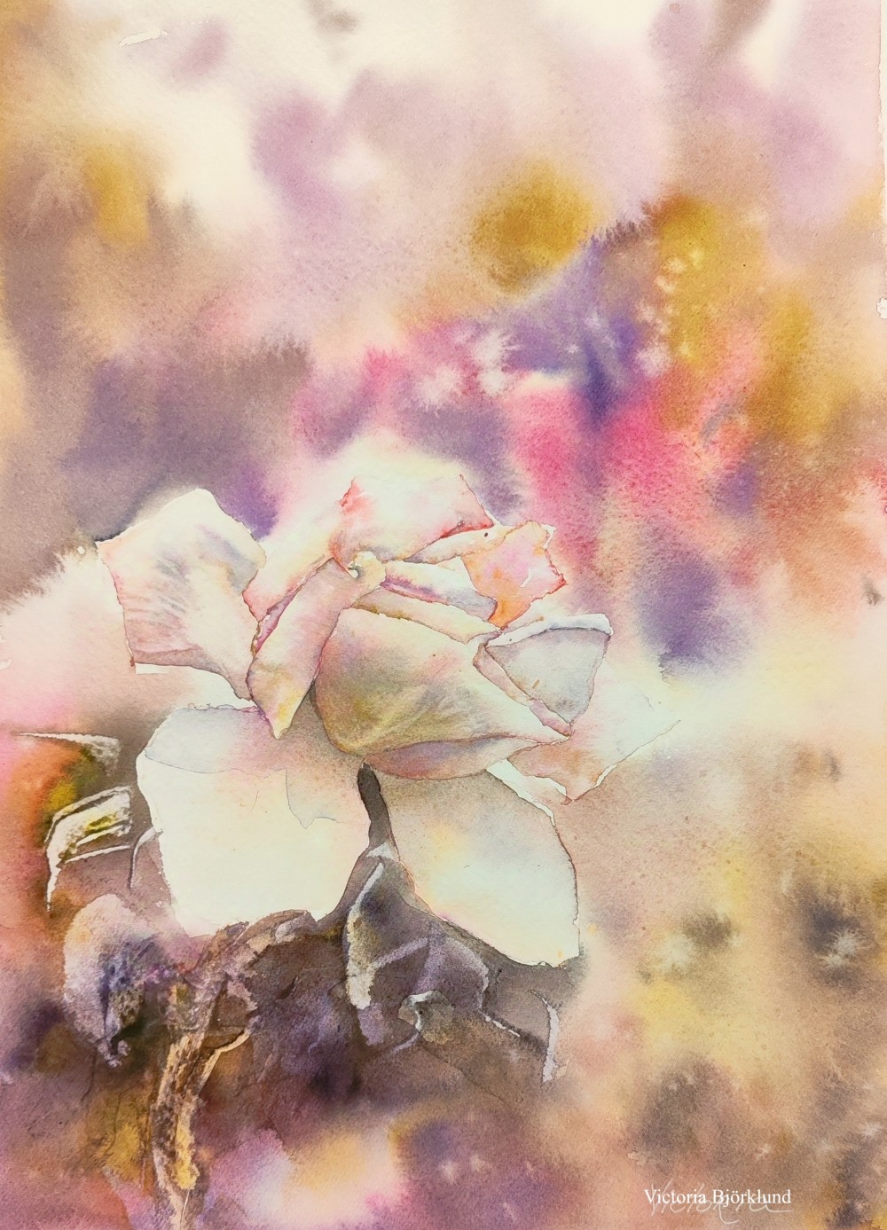 "The one", watercolour 30x40 cm, 2024.