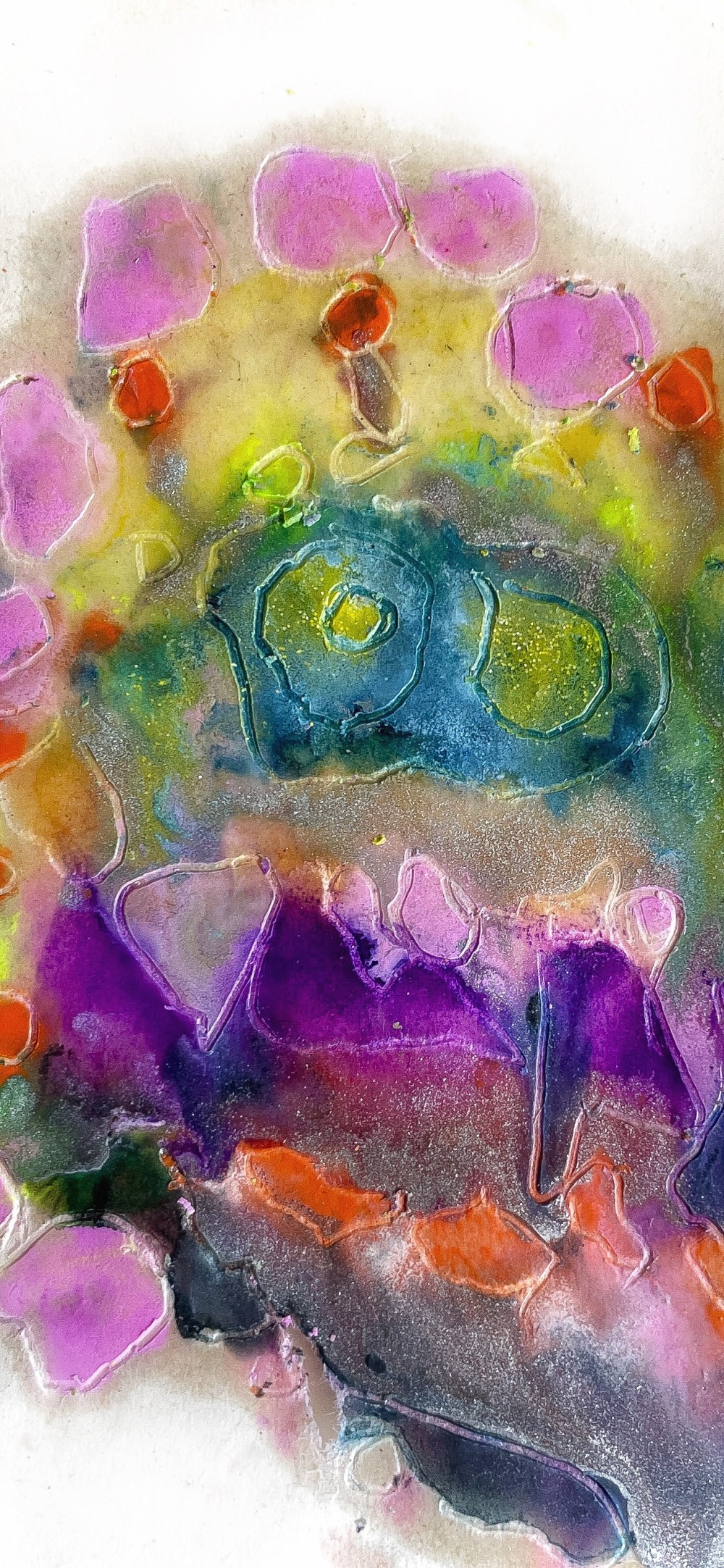 etched encaustic