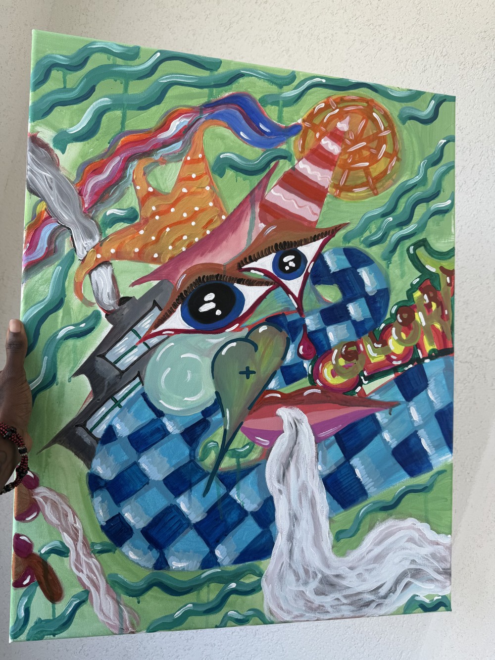 Kings embarkment of future glory with his hat represented as a jester hat signifying that even as king he is life’s jester with the cries of victory