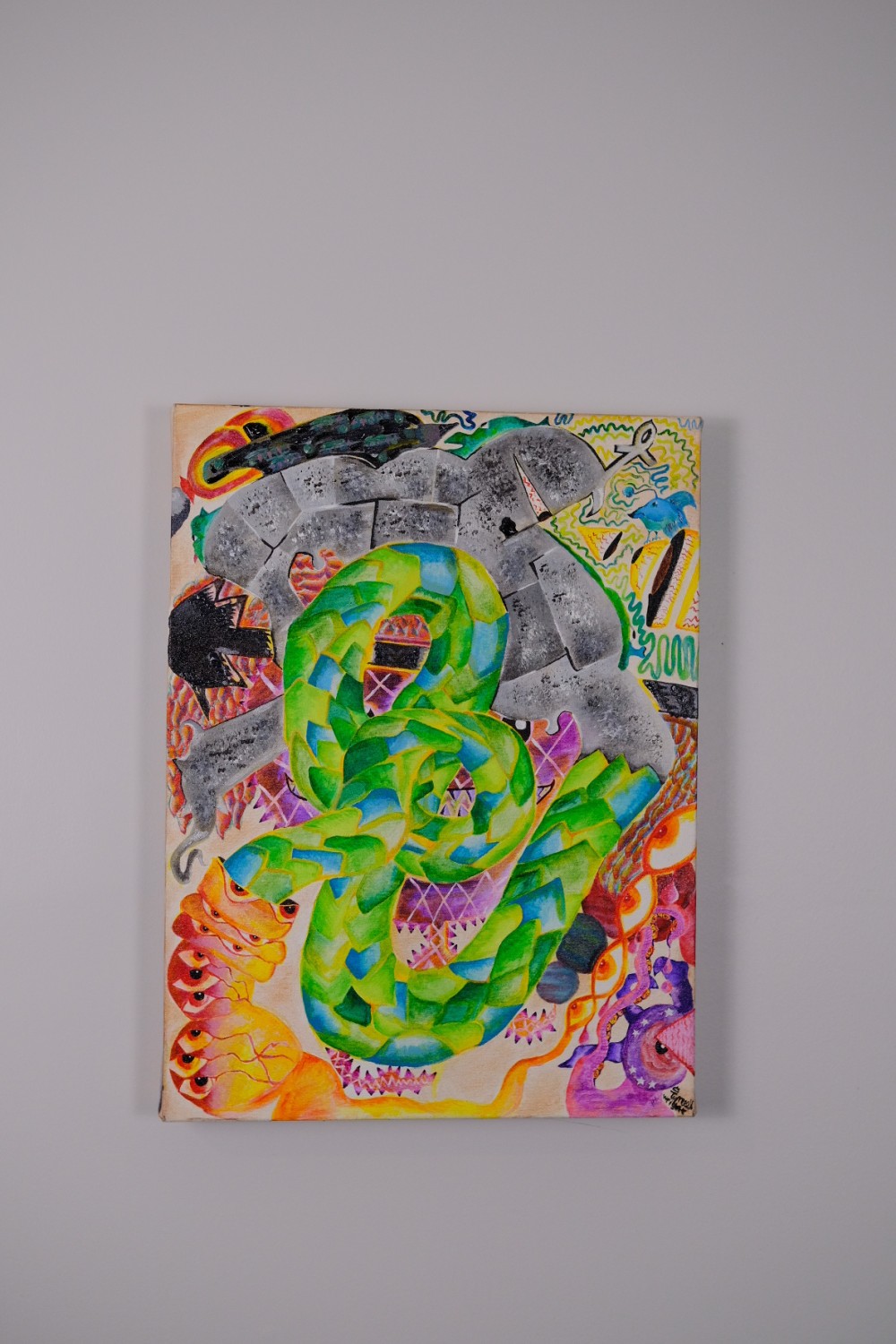 Surrealistic genie from a process of automation